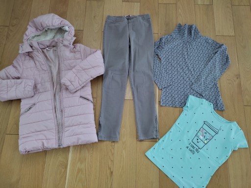 Zdjęcie oferty: 146 spodnie Orsay+ golf+ bluzka+ kurtka zimowa