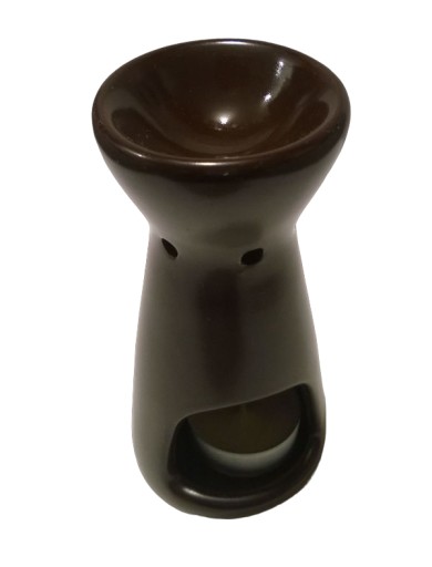 Zdjęcie oferty: Kominek zapachowy podgrzewacz do aromaterapii 14cm brązowy