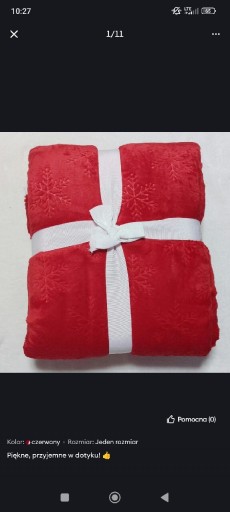 Zdjęcie oferty: Koc świąteczny narzuta baranek SINSAY 150x200cm