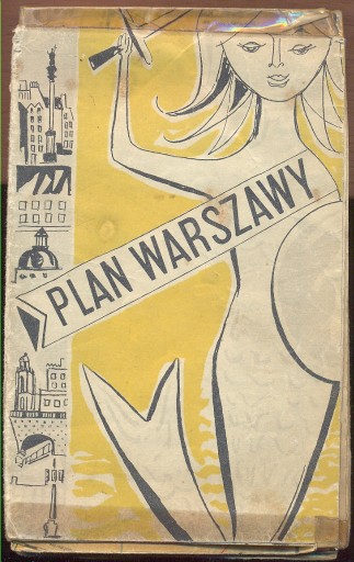 Zdjęcie oferty: Plan Warszawy, Mapa Warszawy 1964 r.