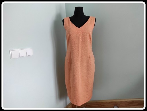 Zdjęcie oferty: QUIOSQUE Pastelowa morelowa sukienka 42 XL