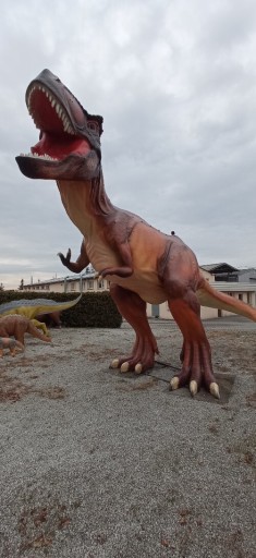Zdjęcie oferty: Dinozaur olbrzym gigant XXL oraz mniejszy laminat