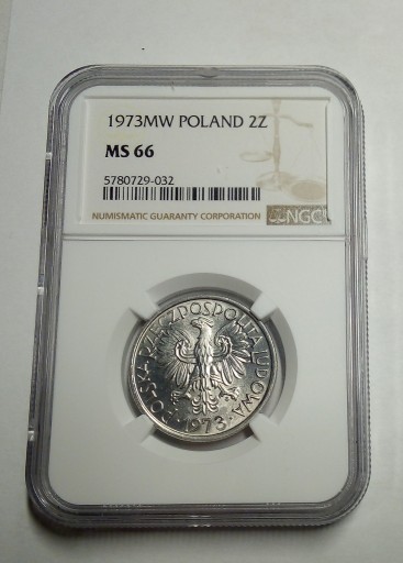 Zdjęcie oferty: 2 zł Jagody 1973 NGC MS66 PIĘKNA