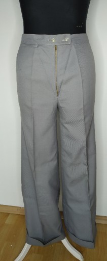 Zdjęcie oferty: Szare retro oldschoolowe szerokie spodnie dzwony