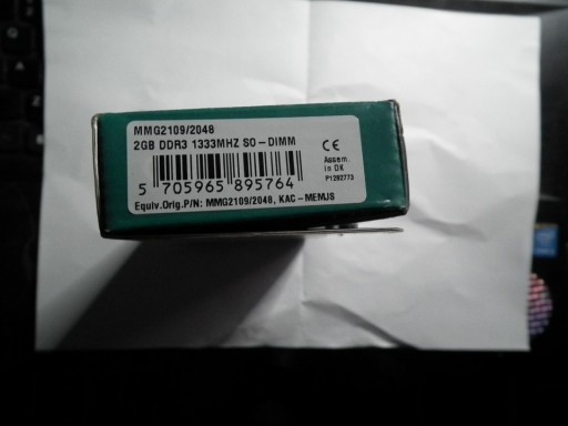 Zdjęcie oferty: Pamięć RAM DDR3 2 GB 1333MHz