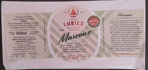 Zdjęcie oferty: Marcowe  browar Lubicz Kraków