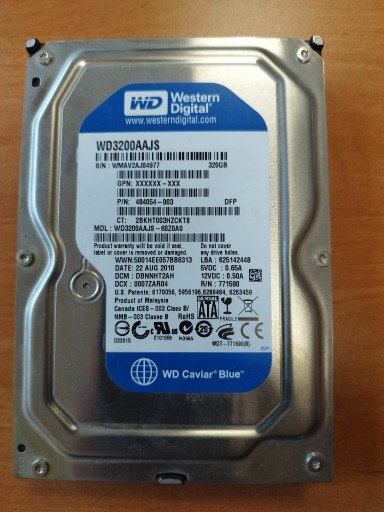 Zdjęcie oferty: Dysk Western Digital  WD 320GB WD3200AAJS