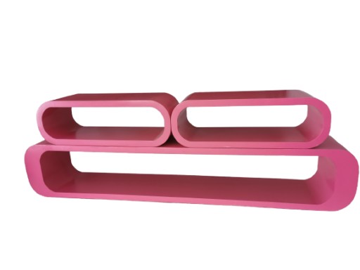 Zdjęcie oferty: Półki ścienne zestaw MINS 3x Edinos różowe fuksja