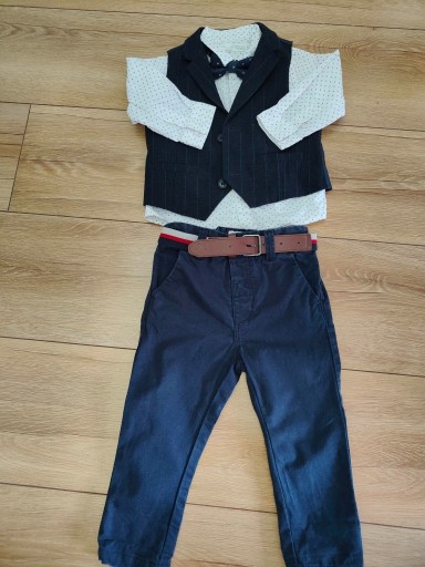 Zdjęcie oferty: komplet zestaw koszula spodnie next 80 cm 
