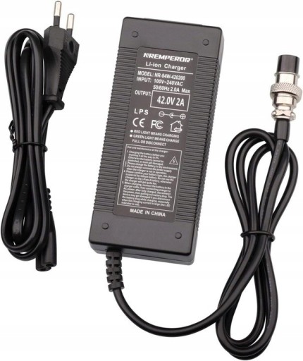 Zdjęcie oferty: ŁADOWARKA DO ROWERA ELEKTRYCZNEGO 42.0V 2A NREMPEROR NR-84W-420200