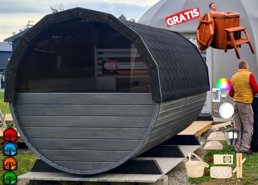 Zdjęcie oferty: SAUNA Ogrodowa 300cm + OKNO 50% + BECZKA Gratis