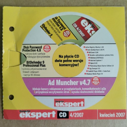 Zdjęcie oferty: Komputer Świat Ekspert 2007 4 CD