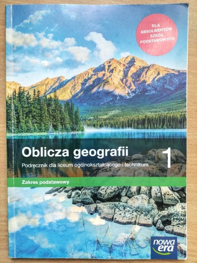 Zdjęcie oferty: Oblicza geografii 1 podręcznik zakres podstawowy 