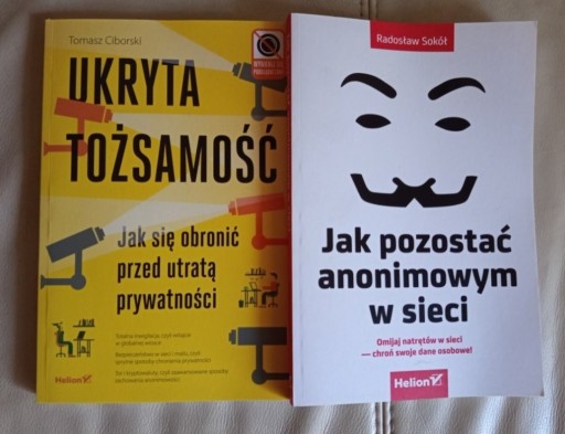 Zdjęcie oferty: Książki "Anonimowość w sieci" - dwie sztuki Ciborski i Sokół