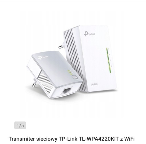 Zdjęcie oferty: Transmiter sieciowy Tp-Link TL-WPA4220KIT z WiFi