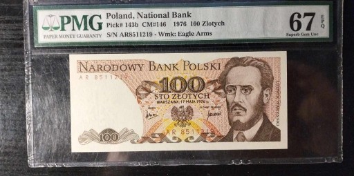 Zdjęcie oferty: 100 zł 1976 ser. AR PMG 67 EPQ