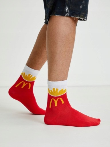 Zdjęcie oferty: Skarpetki McDonald's  unikat czerwony r. 42-45