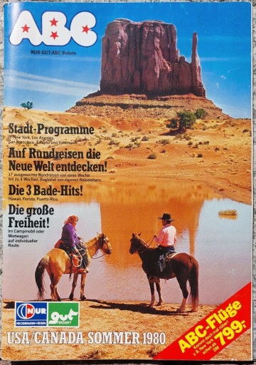 Zdjęcie oferty: Katalog turystyczny ABC USA/KANADA 1980 (niem.)