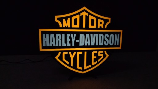 Zdjęcie oferty: Lampka Harley Davidson lightbox prezent LED HIT HD