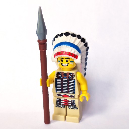 Zdjęcie oferty: Lego Minifigurka col03-3 Tribal Chief/Indianin