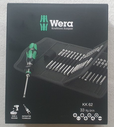 Zdjęcie oferty: Wera kraftform kompakt 62 - zestaw wkrętaków