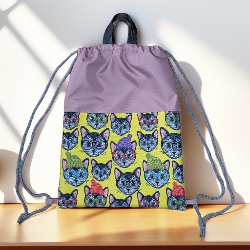 Zdjęcie oferty: Workoplecak plecak torba różowy koty