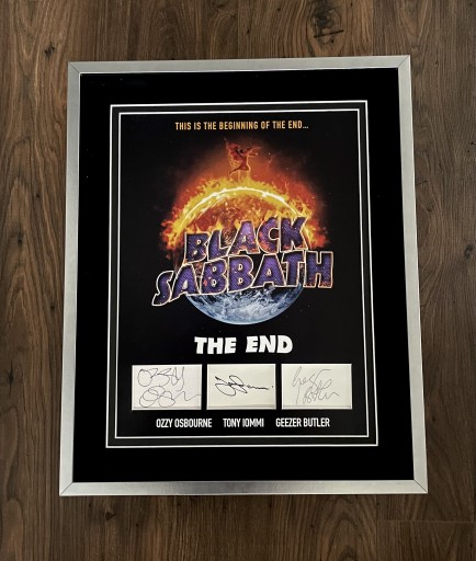 Zdjęcie oferty: BLACK SABBATH - autografy w oprawie + certyfikat