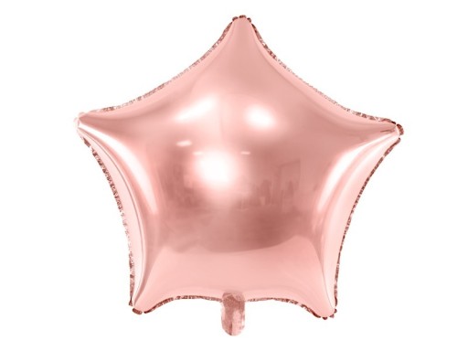 Zdjęcie oferty: Balon foliowy, gwiazda, różowe złoto 48 cm 
