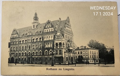 Zdjęcie oferty: Legnica (Liegnitz) Ratusz - rozkładana - mapa