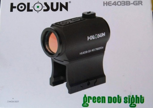 Zdjęcie oferty: Kolimator Holosun HE403B-GR Elite Green Dot