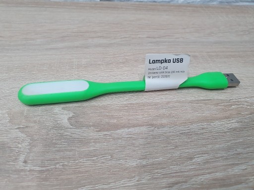 Zdjęcie oferty: Lampka LED na USB, biurkowa, mała, elastyczna