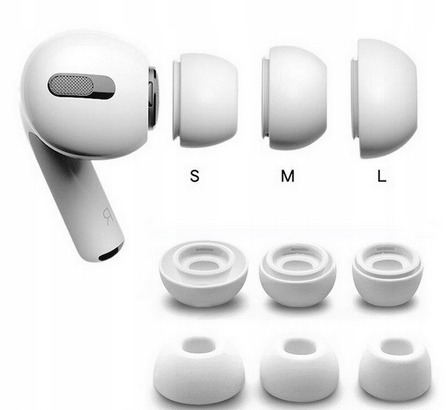 Zdjęcie oferty: Gumki do słuchawki Apple AIRPODS PRO (S, M i L)
