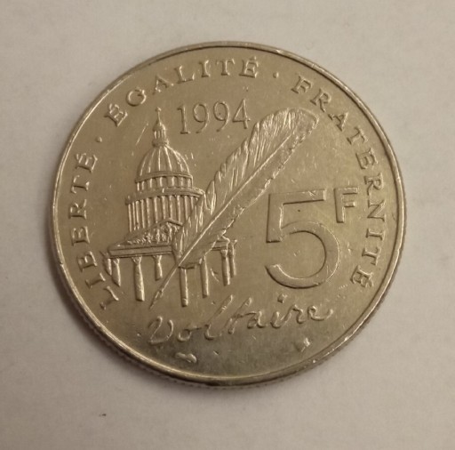 Zdjęcie oferty: Francja 5 frank 1994 rok