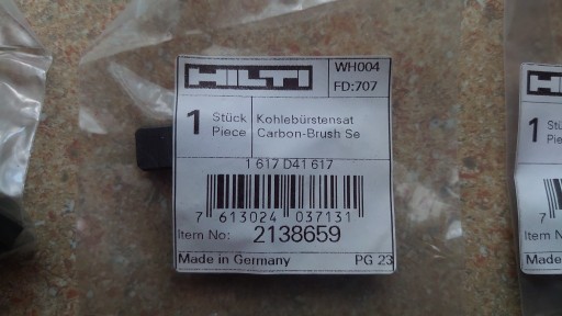 Zdjęcie oferty: Szczotki HILTI 2138659 do DCG 125-S