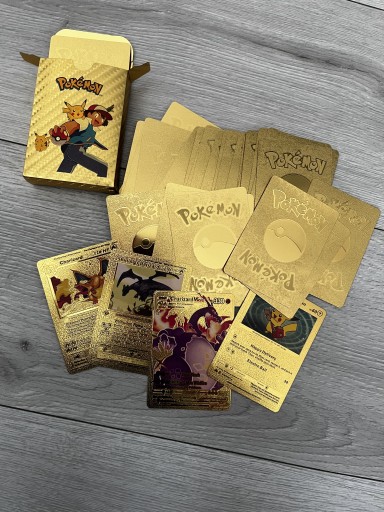 Zdjęcie oferty: Kolekcja 55 złotych kart Pokemon