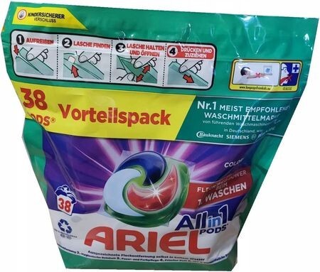 Zdjęcie oferty: Ariel kapsułki  All in 1 Color 38 szt. z Niemiec 