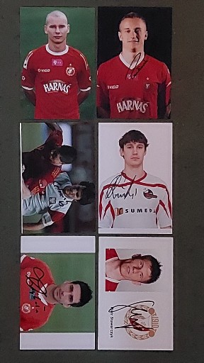 Zdjęcie oferty: 6x WIDZEW Łódź zdjęcia w większości z autografem 