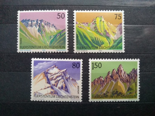 Zdjęcie oferty: Znaczki Liechtenstein 1989 góry 