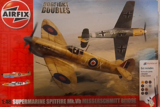 Zdjęcie oferty: Spitfire Mk.Vb & Messerschmitt Bf109E 1:48 Airfix