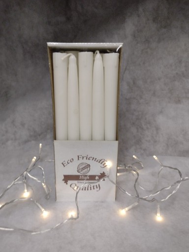 Zdjęcie oferty: 20 stearynowych świec stołowych