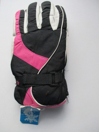 Zdjęcie oferty: Rękawiczki młodzieżowe ortalionowe narciarsk róż L