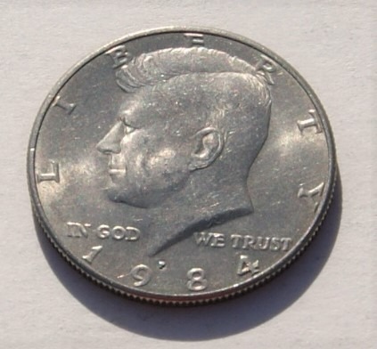 Zdjęcie oferty: 1/2 dolar 1984 P half dollar Kennedy Stan!!!