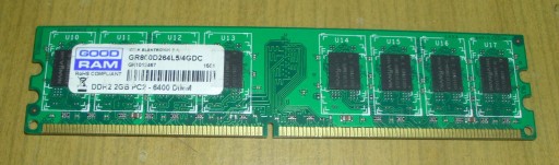 Zdjęcie oferty: Pamęć RAM DDR2 2GB Goodram GR800D264L5/4GDC