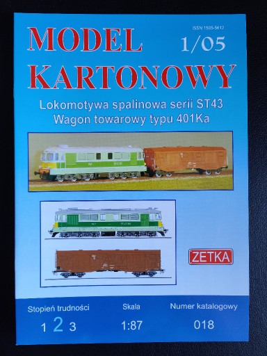 Zdjęcie oferty: Zetka 018 - lokomotywa spalinowa serii ST43, wagon