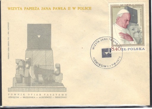 Zdjęcie oferty: koperta FDC - 2483 - 1979r.- Jan Paweł II