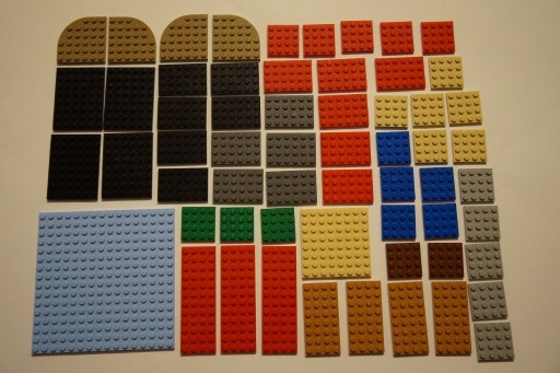 Zdjęcie oferty: Lego 60 różnokolorowych nowych podstawek,płytek.