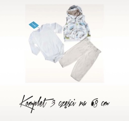 Zdjęcie oferty: Komplet 3 części Polar + Body Nowy na 68-74 cm 