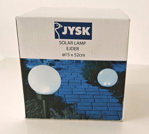 Zdjęcie oferty: Lampa solarna EJDER Ś15xW52 biała NOWA JYSK