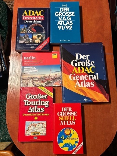 Zdjęcie oferty: Zestaw 6 Niemieckich Atlasów ADAC VAG SHELL