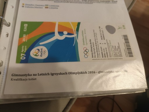 Zdjęcie oferty: Olimpiada Rio2016 gimnastyka sportowa 